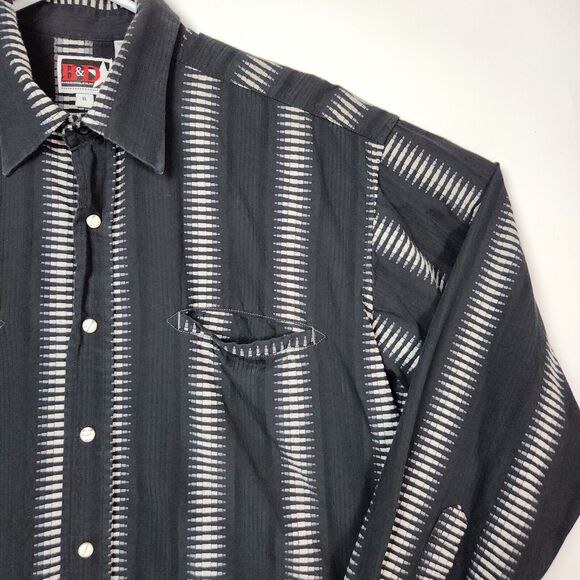 Vtg 90s Brooks & Dunn Shirt Mens XL‎ Pearl Snap Buttons Western Chore Wear Rodeo - Picture 8 of 16